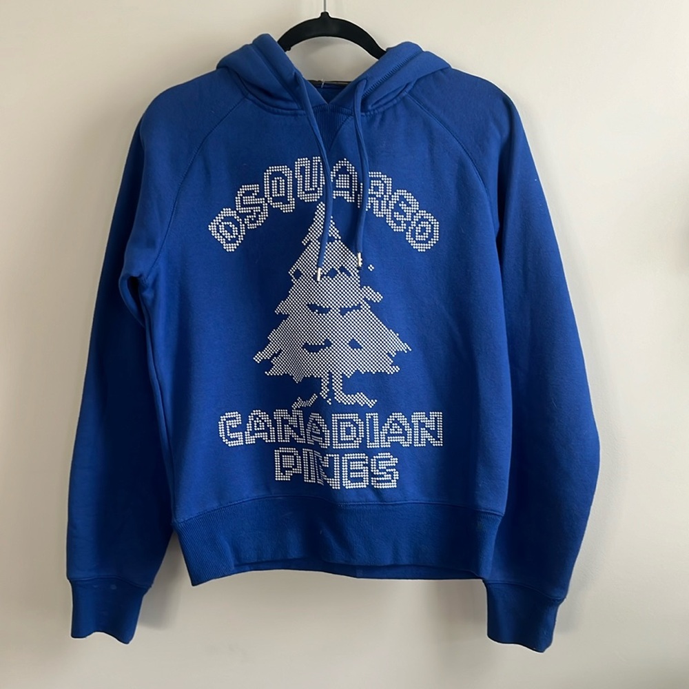 DSQUARED2 hoodie Canadian Pines blue